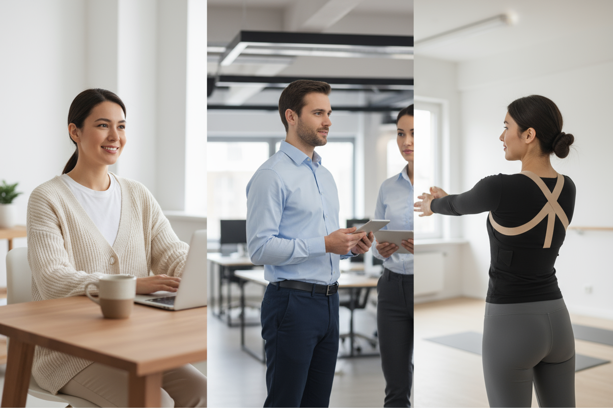 Comfort dat niet opvalt

Draag het thuis, op kantoor of tijdens het sporten. AlignEase is zo discreet dat je vergeet dat je het aan hebt — tot je merkt hoeveel beter je je voelt.